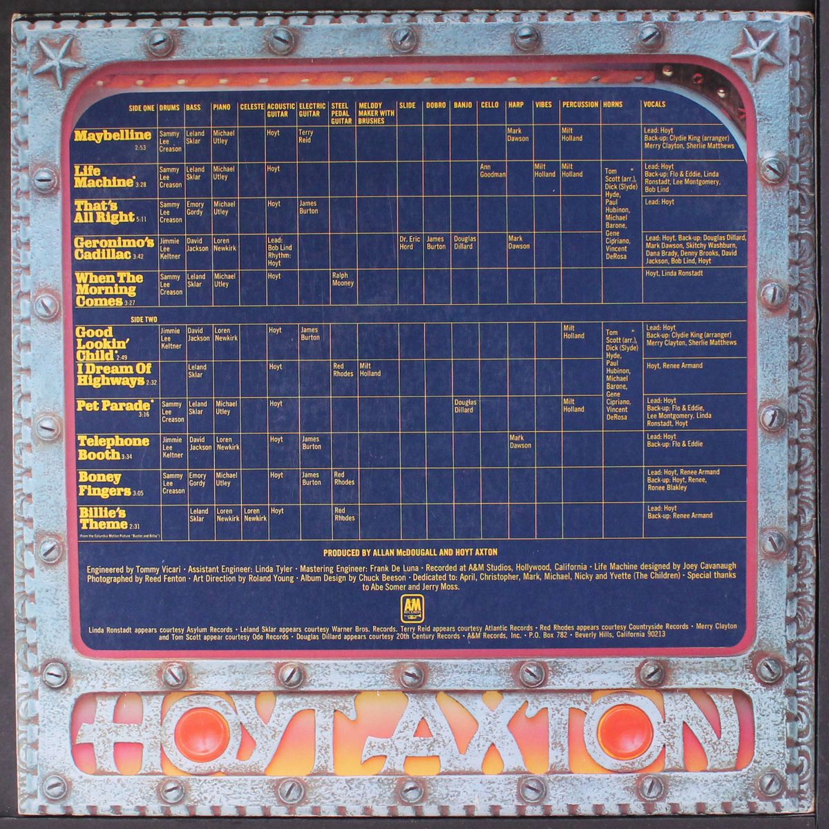 life machine by HOYT AXTON