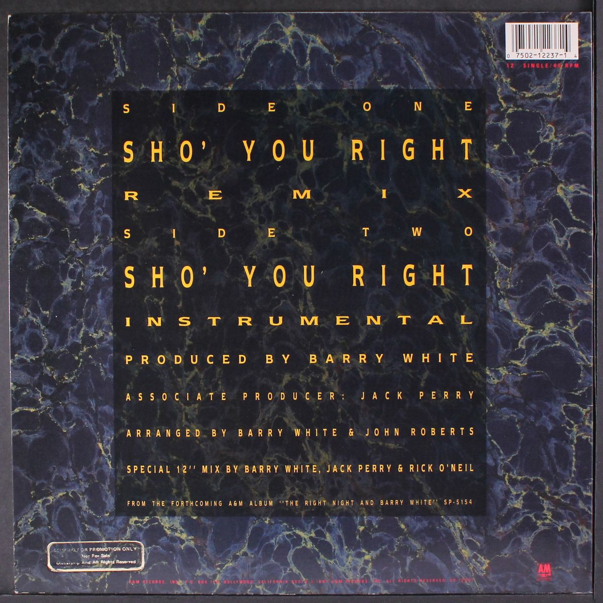 sho' you right (remix) / instro by BARRY WHITE