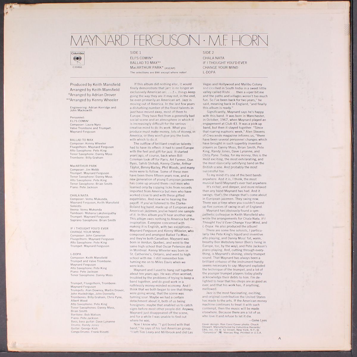 m.f. horn by MAYNARD FERGUSON