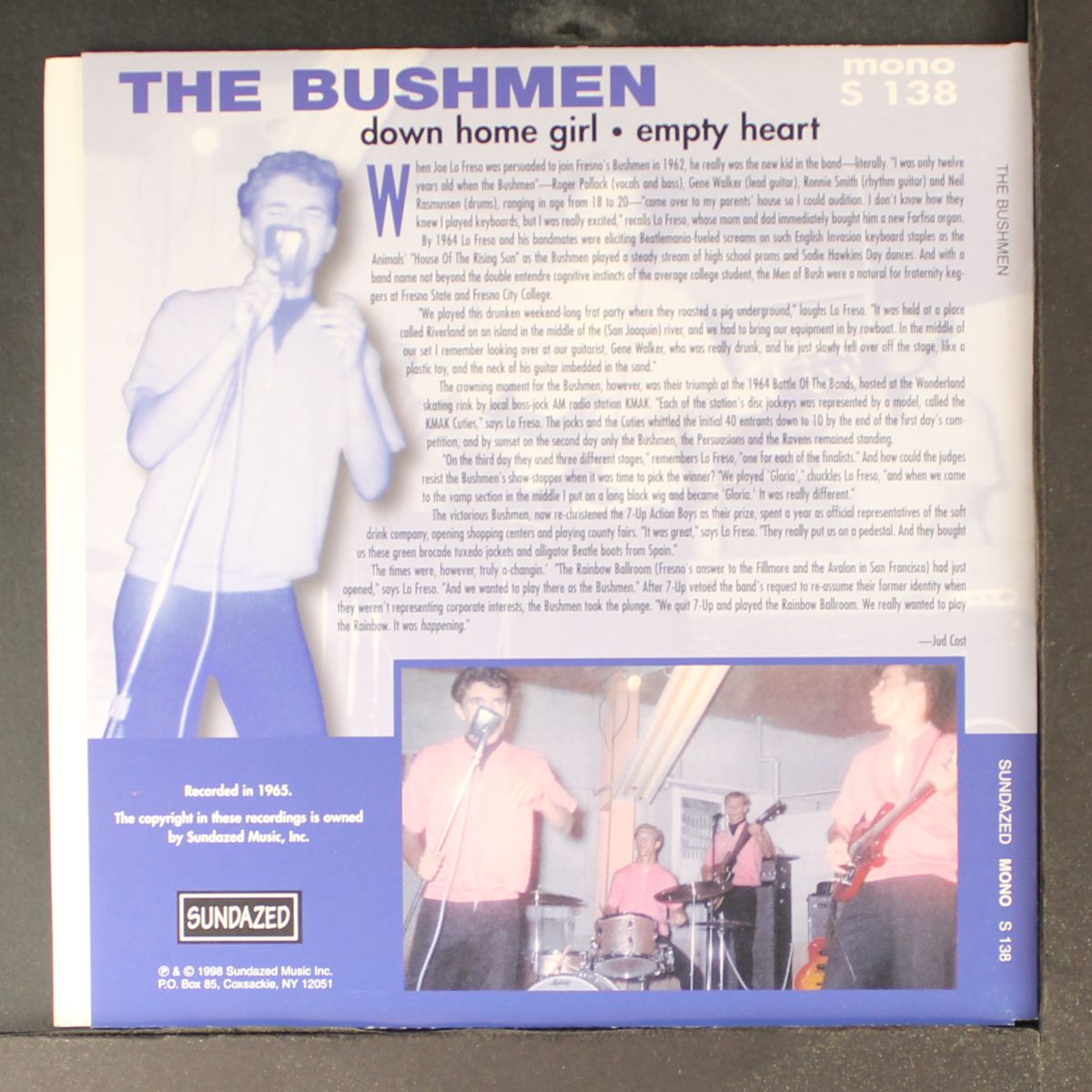 down home girl / empty heart by BUSHMEN