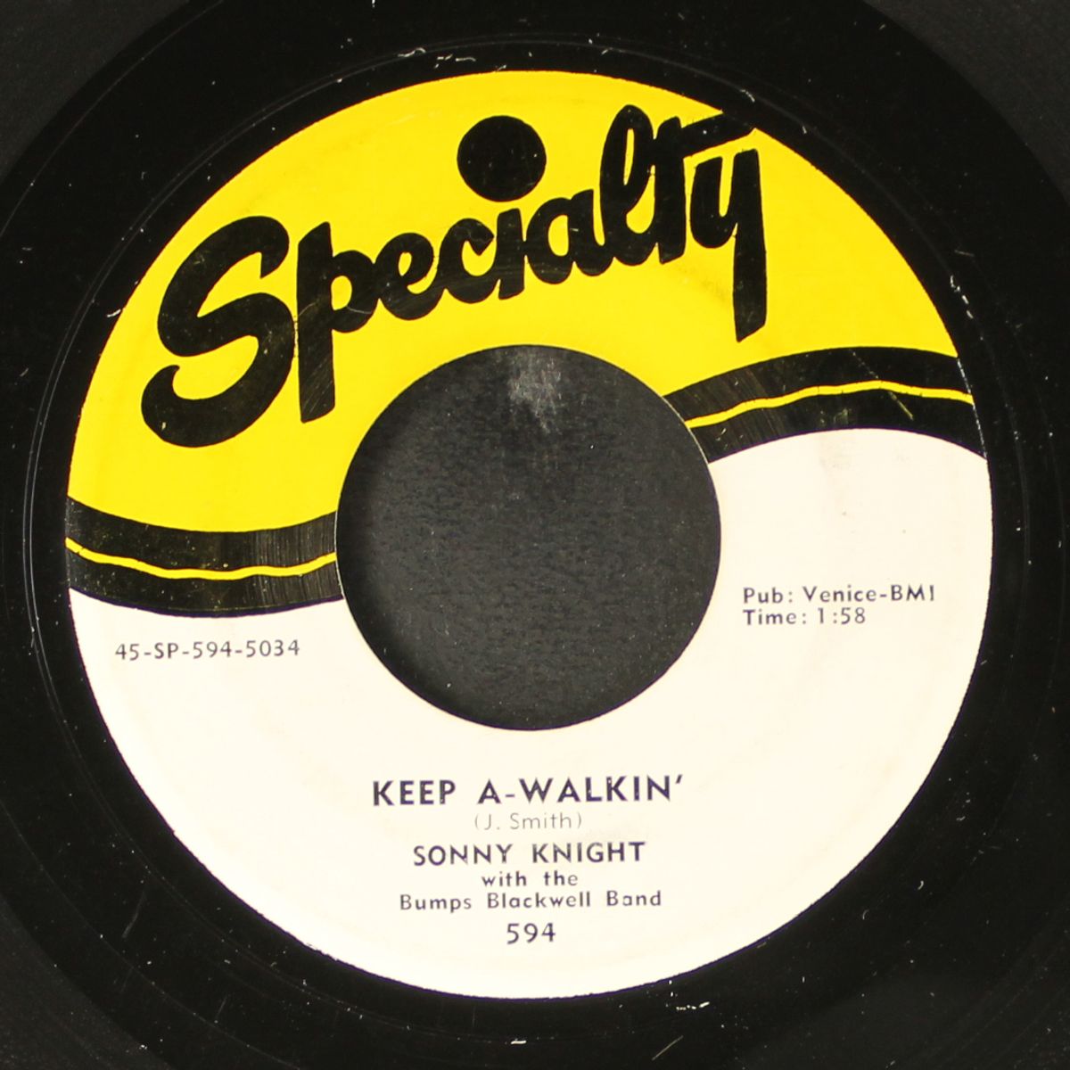 keep a-walkin' / baby don't want me by SONNY KNIGHT