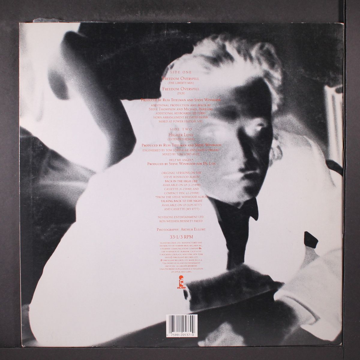 freedom overspill by STEVE WINWOOD