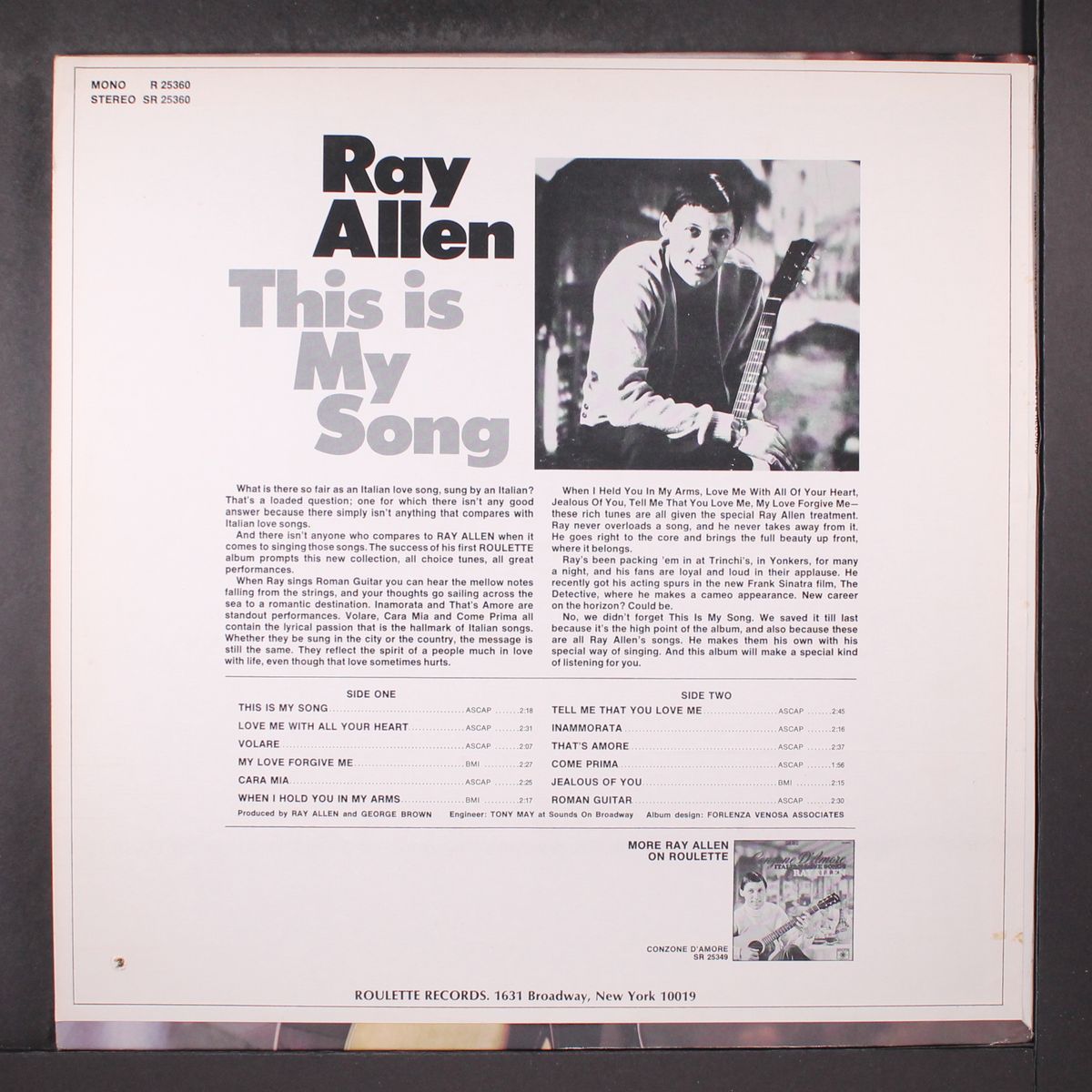 this is my song by RAY ALLEN