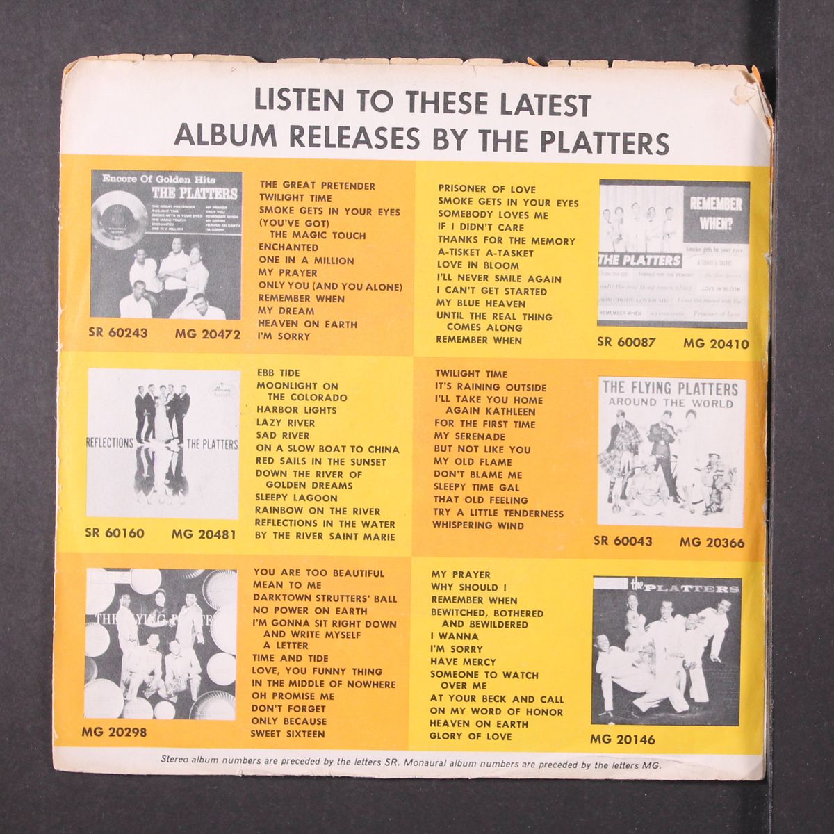 if i didn't care / true lover by PLATTERS