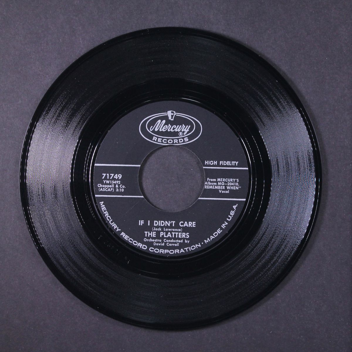 if i didn't care / true lover by PLATTERS