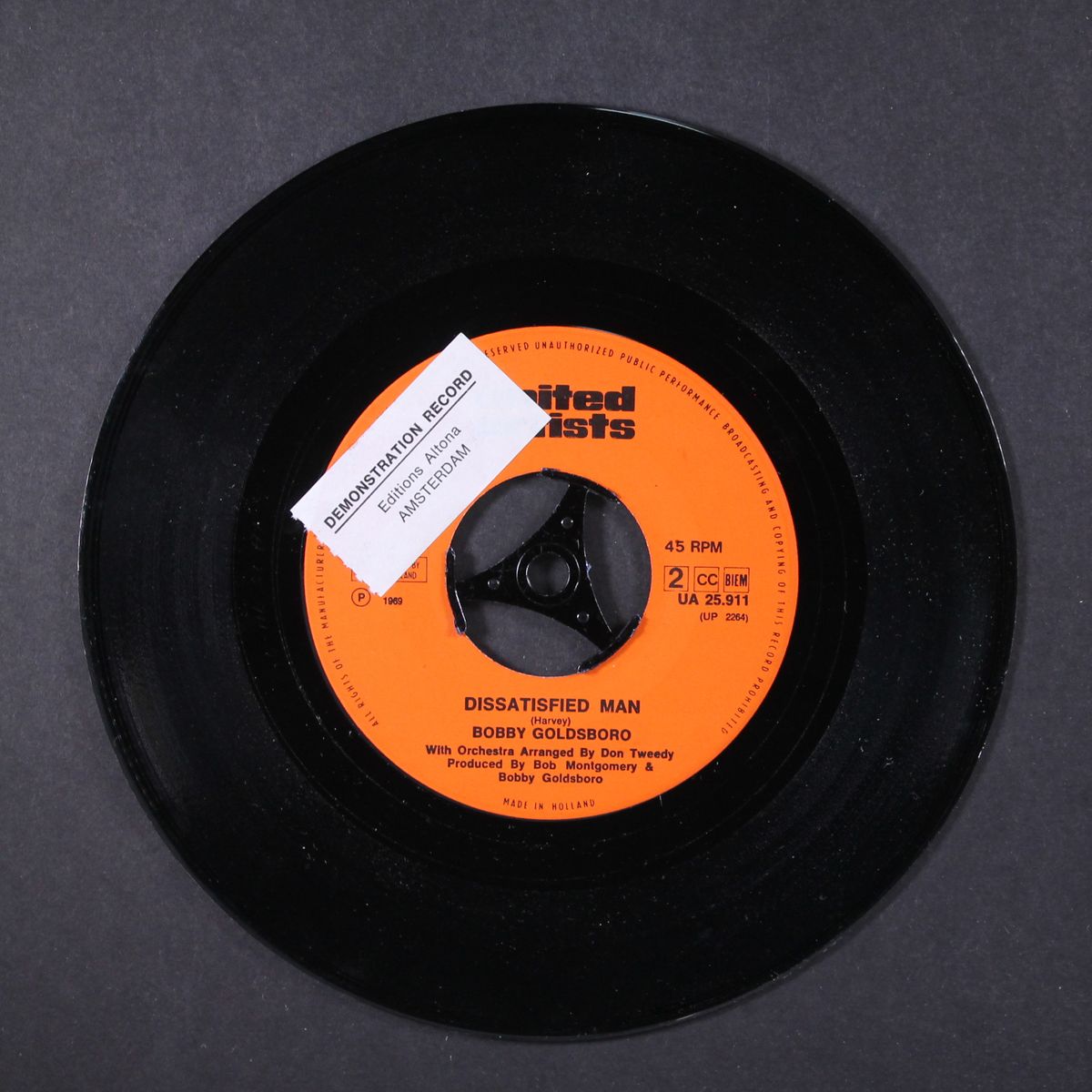 love arrestor / dissatisfied man by BOBBY GOLDSBORO