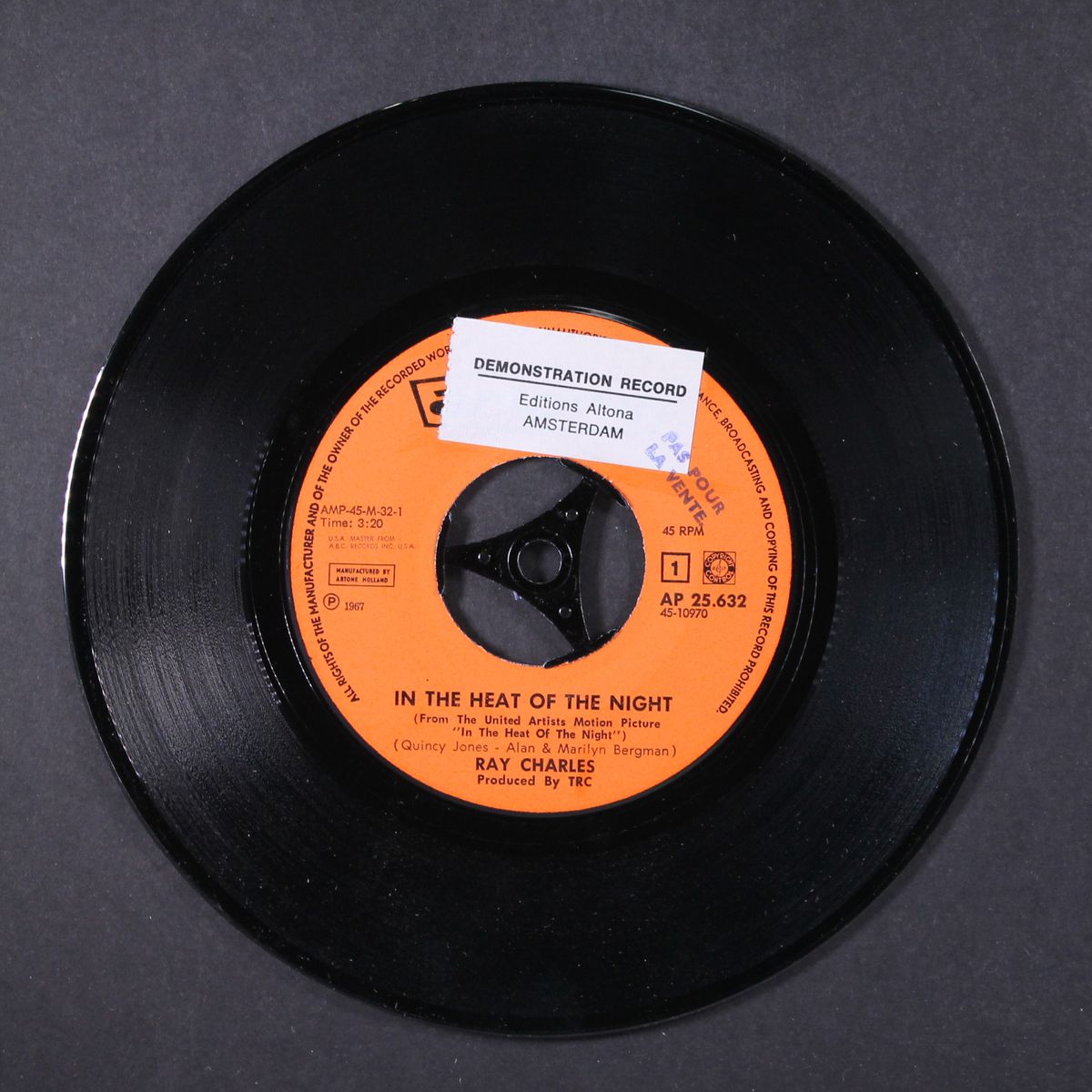 in the heat of the night / something's got to change by RAY CHARLES