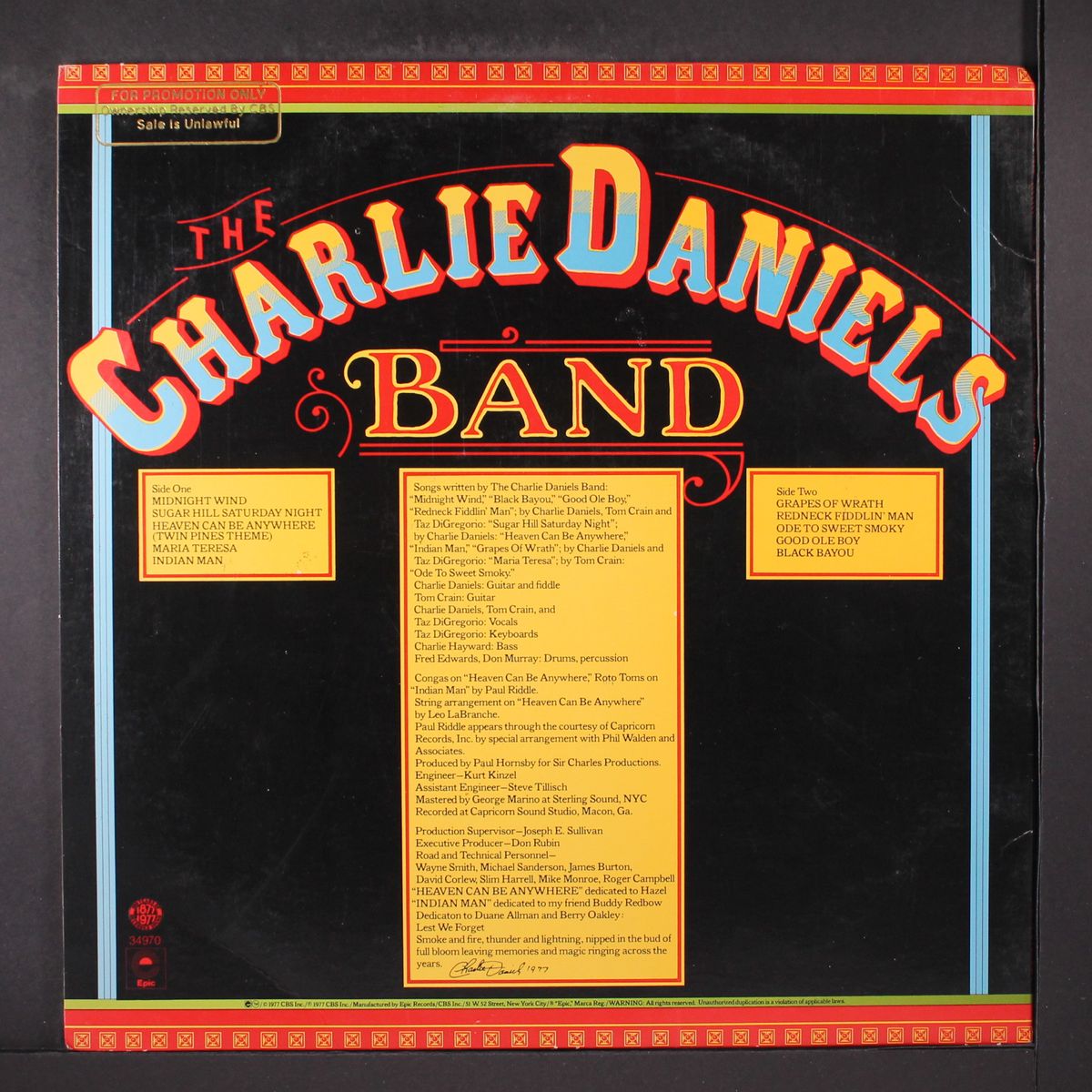midnight wind by CHARLIE DANIELS BAND