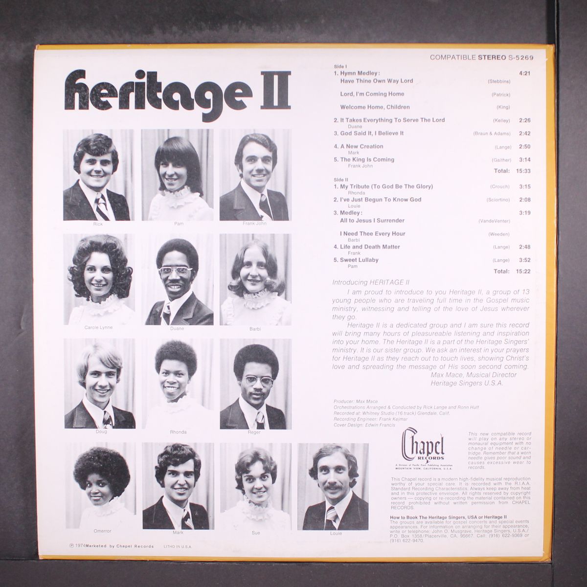 to god be the glory by HERITAGE II