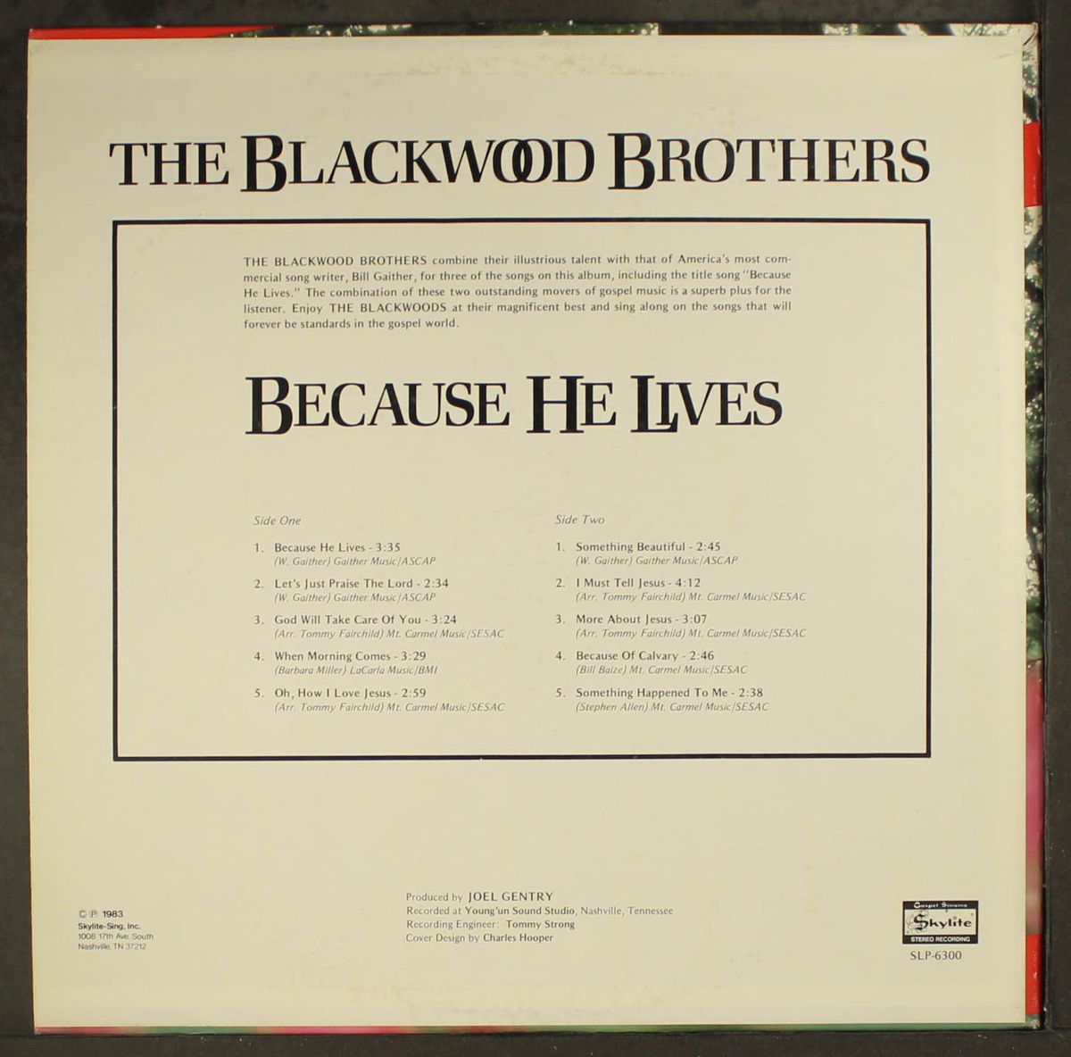because he lives by BLACKWOOD BROTHERS