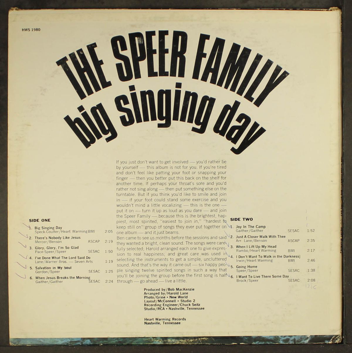 big singing day by SPEER FAMILY