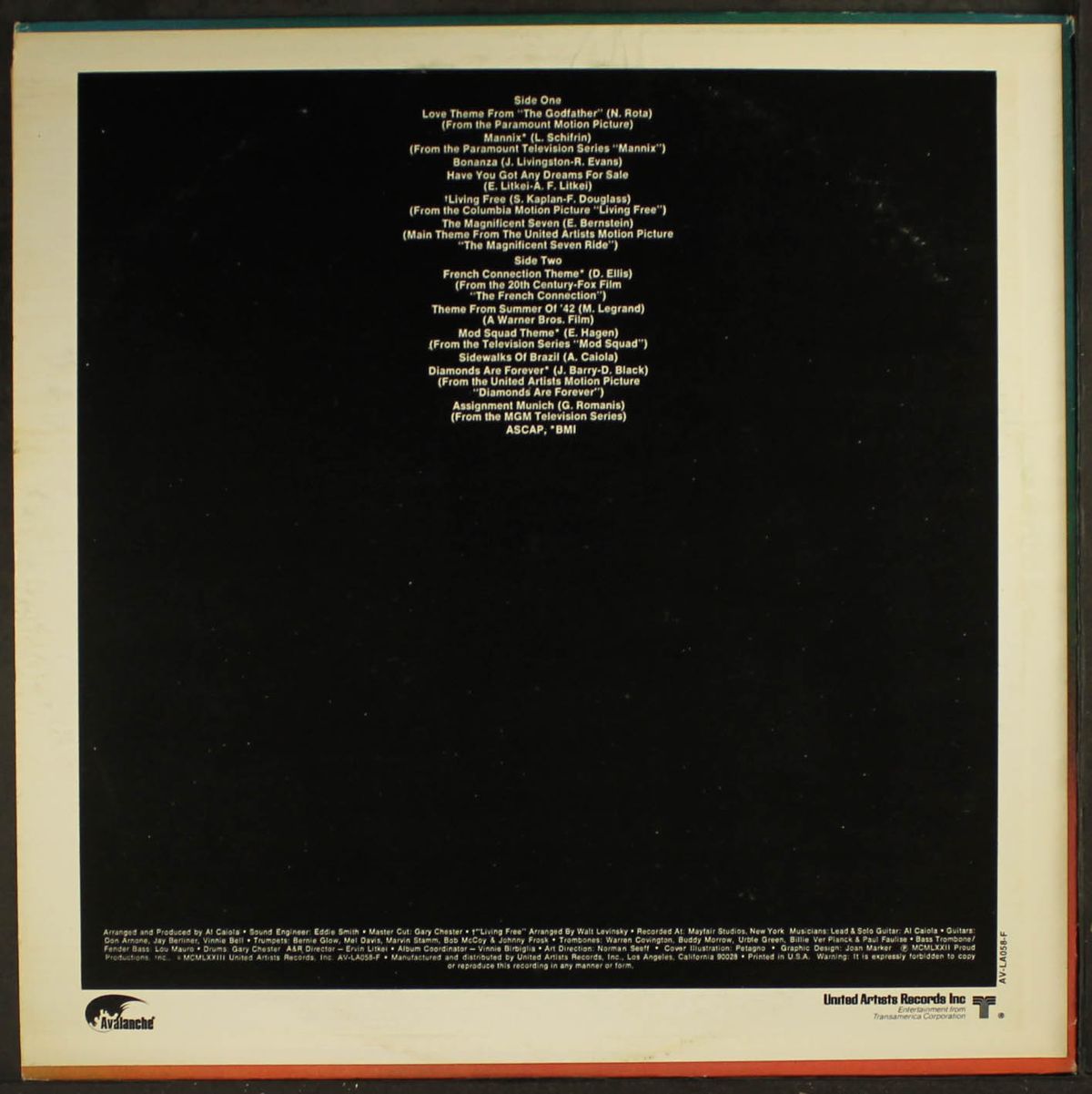theme from the magnificent 7 ride '73 by AL CAIOLA