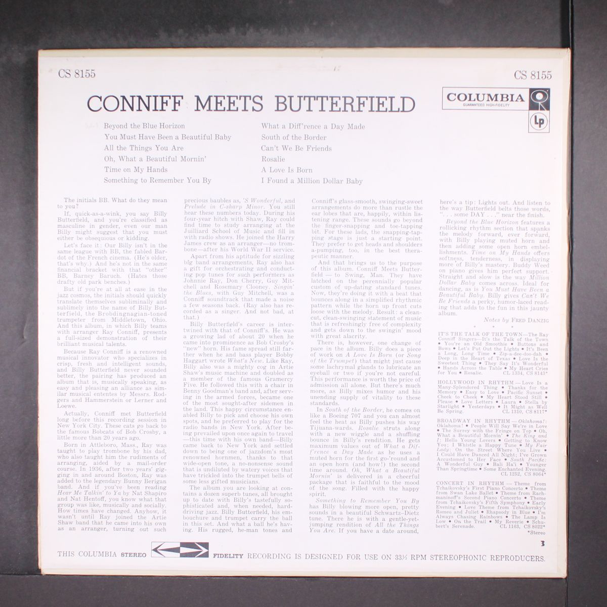 conniff meets butterfield by RAY CONNIFF