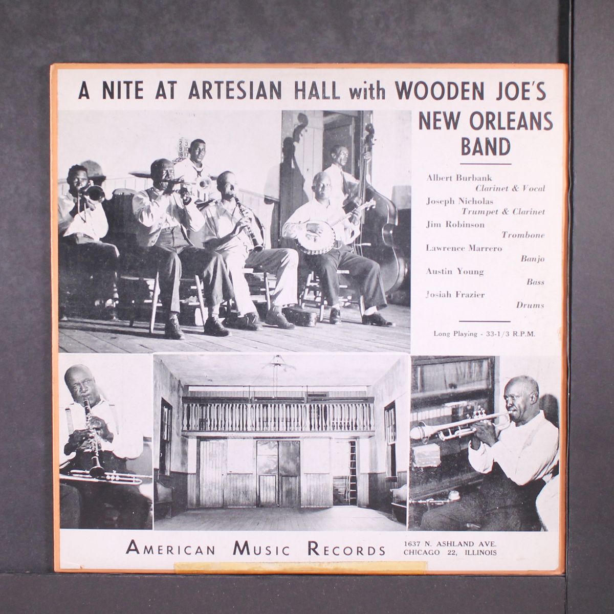 a nite at artesian hall by WOODEN JOE'S NEW ORLEANS BAND