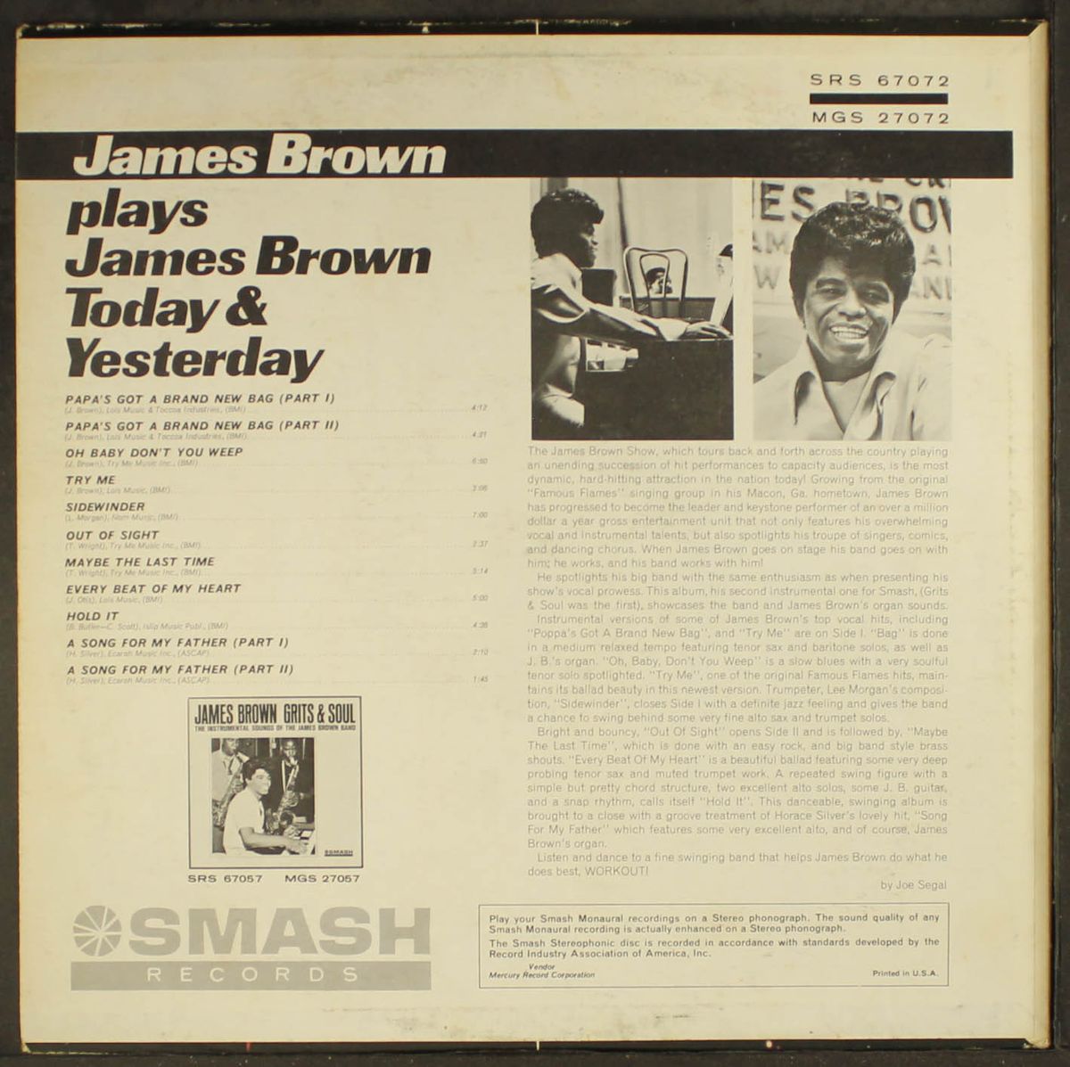 plays, today & yesterday by JAMES BROWN