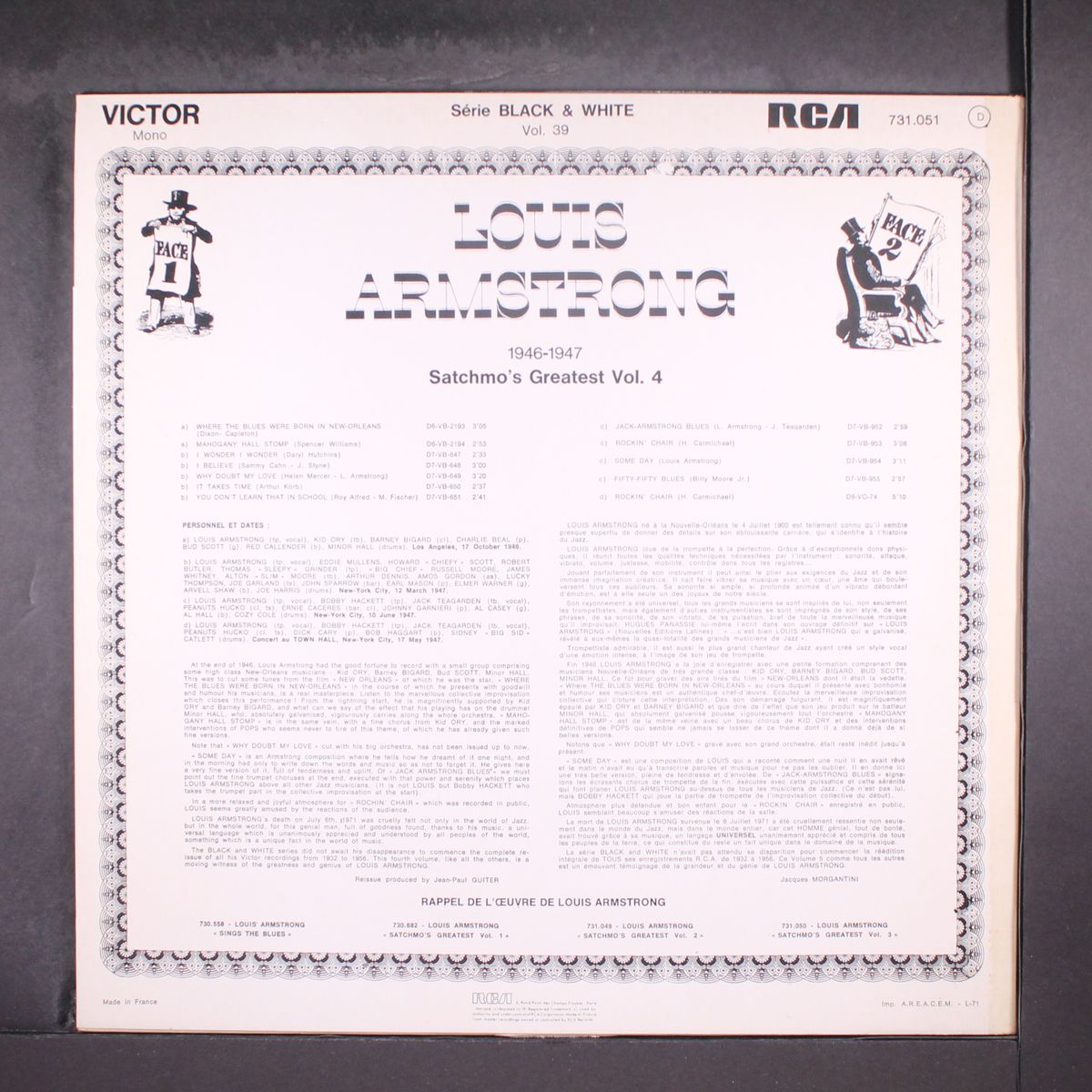 satchmo's greatest vol. 4 1946-1947 by LOUIS ARMSTRONG