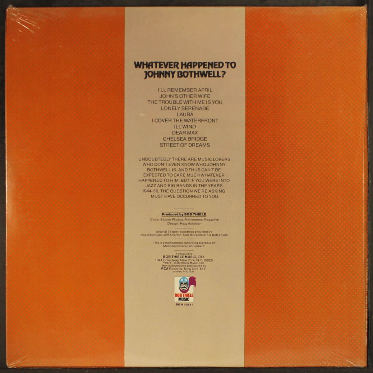whatever happened to by JOHNNY BOTHWELL