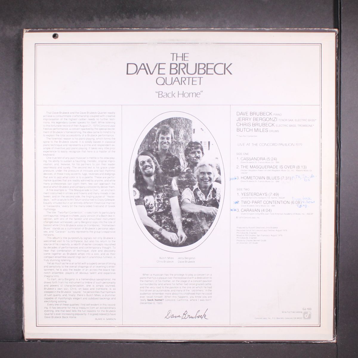back home by DAVE BRUBECK