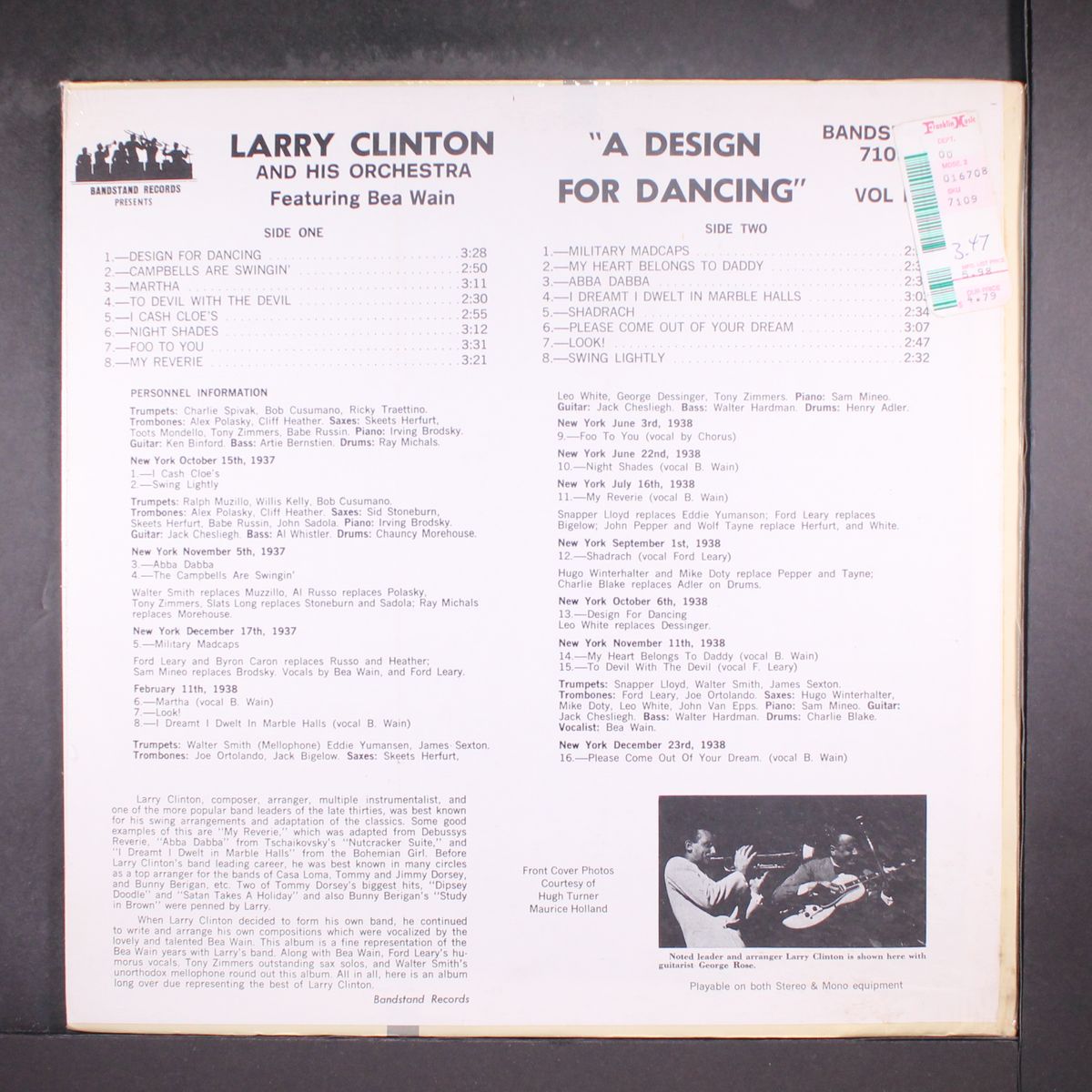 a design for dancing by LARRY CLINTON