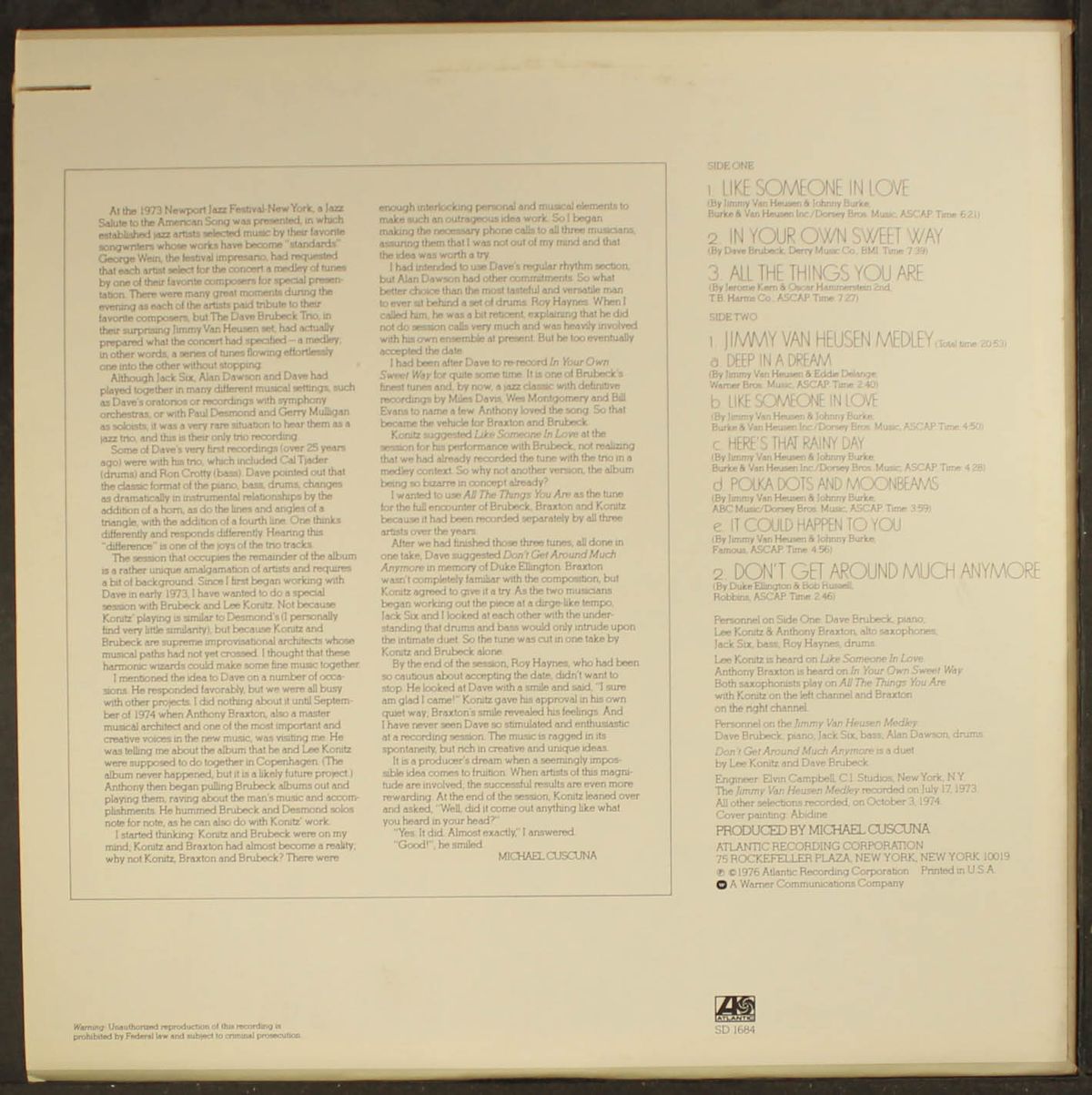 all the things we are by DAVE BRUBECK