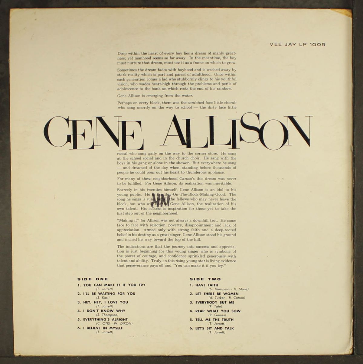 gene allison by GENE ALLISON