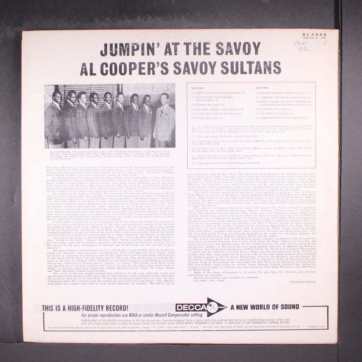 jumpin' at the savoy by AL COOPER'S SAVOY SULTANS