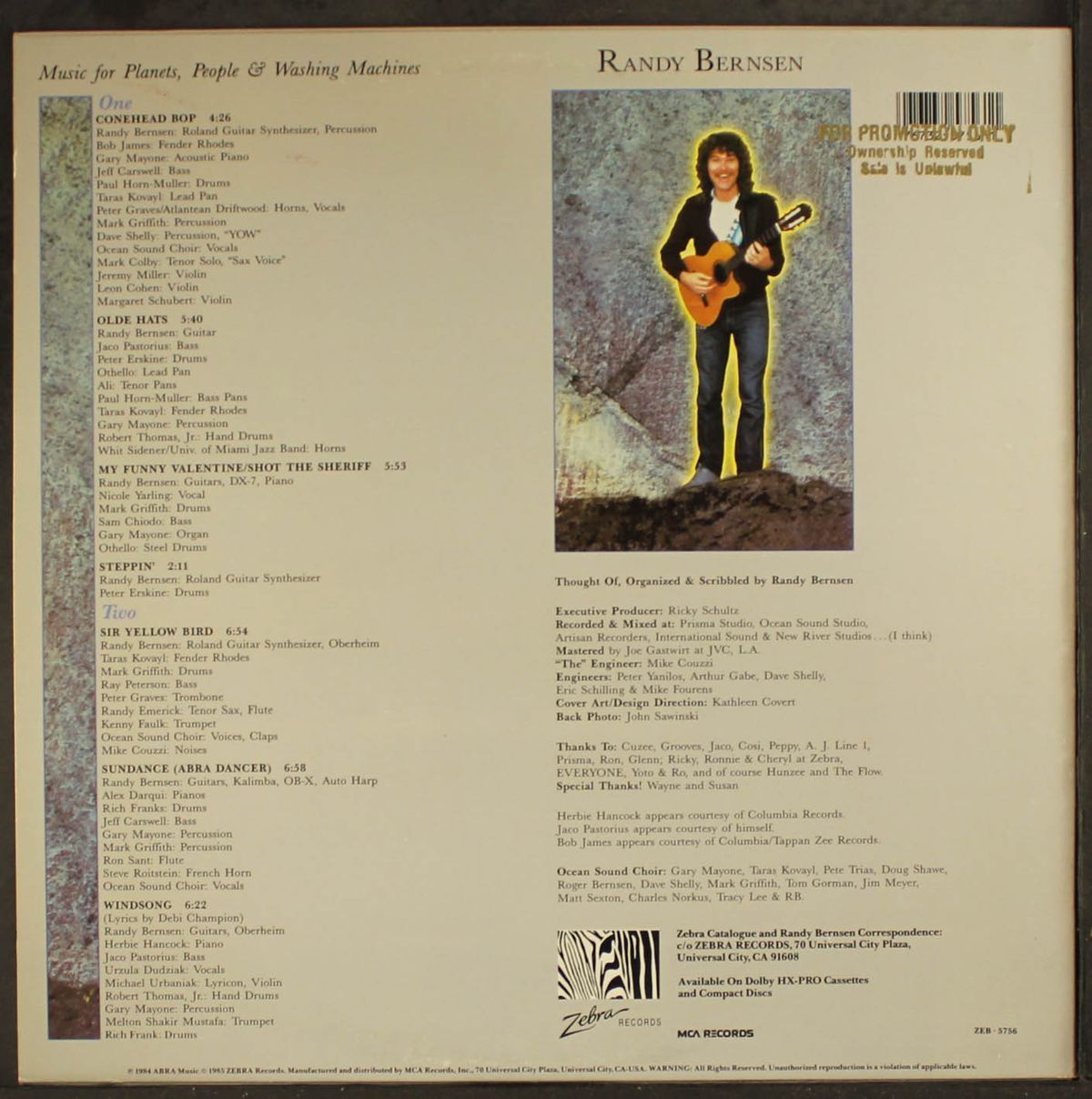 music for planets, people & washing machines by RANDY BERNSEN