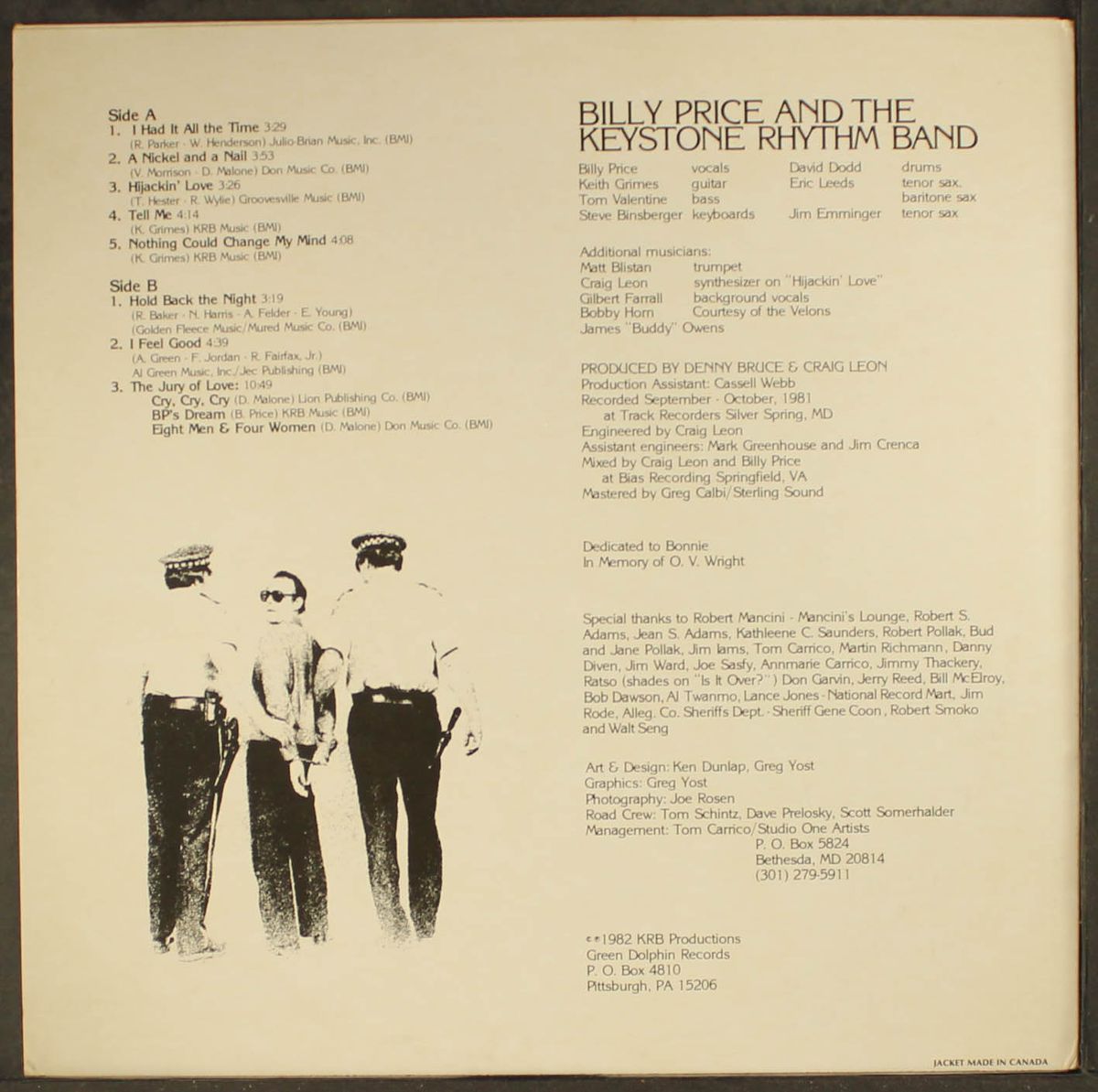they found me guilty by BILLY PRICE & KEYSTONE RHYTHM BAND