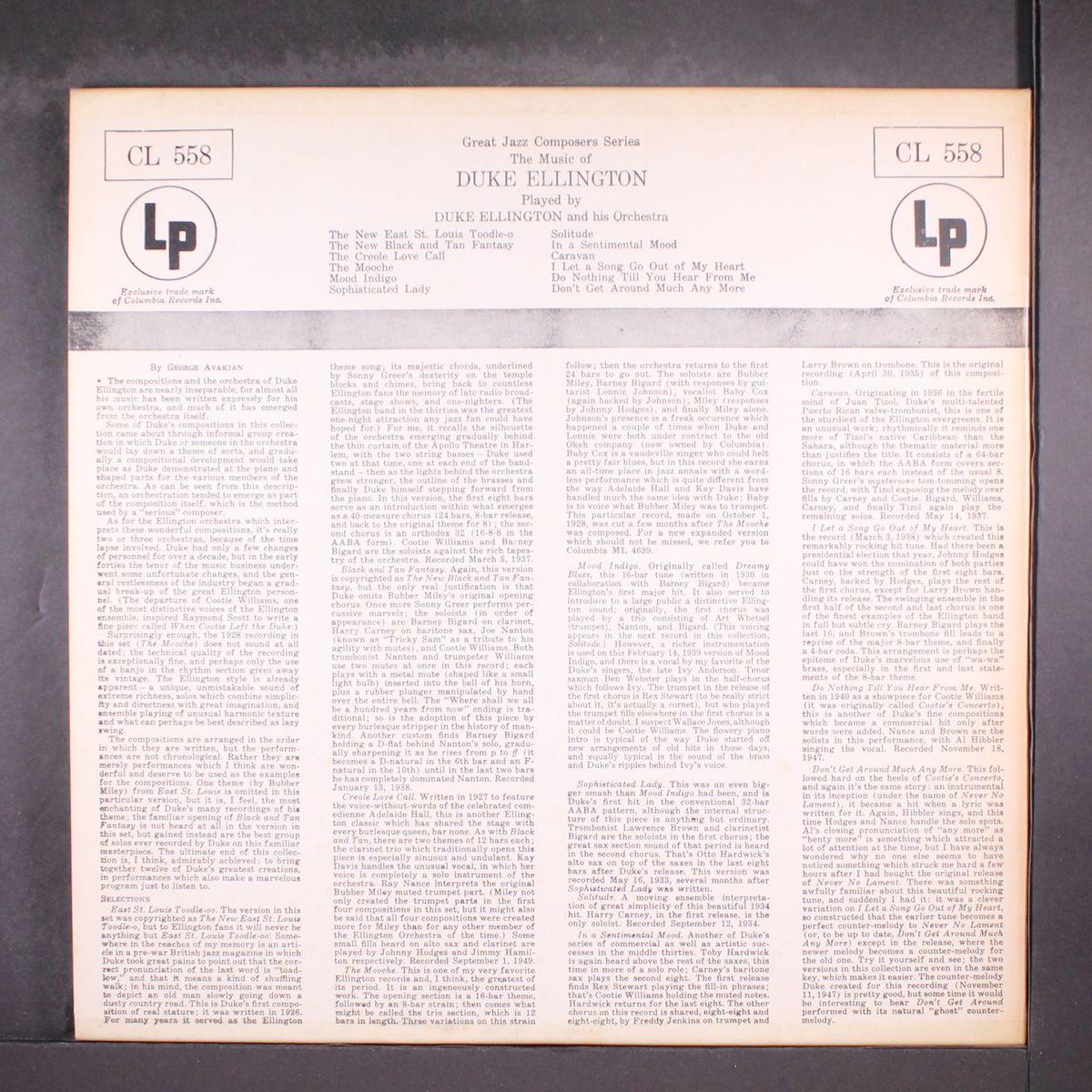 the music of by DUKE ELLINGTON