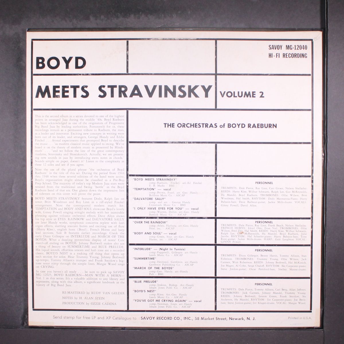 boyd meets stravinski by BOYD RAEBURN