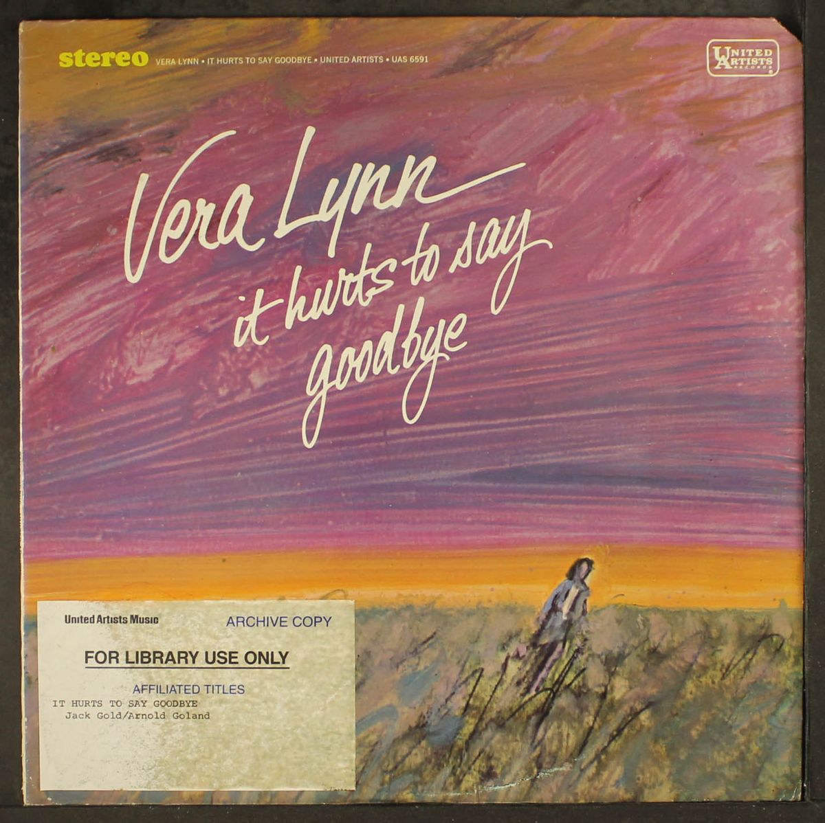 it hurts to say goodbye by VERA LYNN