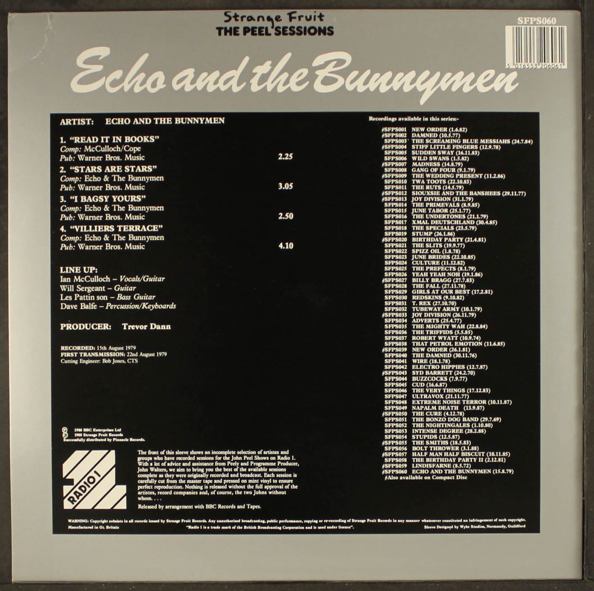the peel sessions by ECHO & THE BUNNYMEN