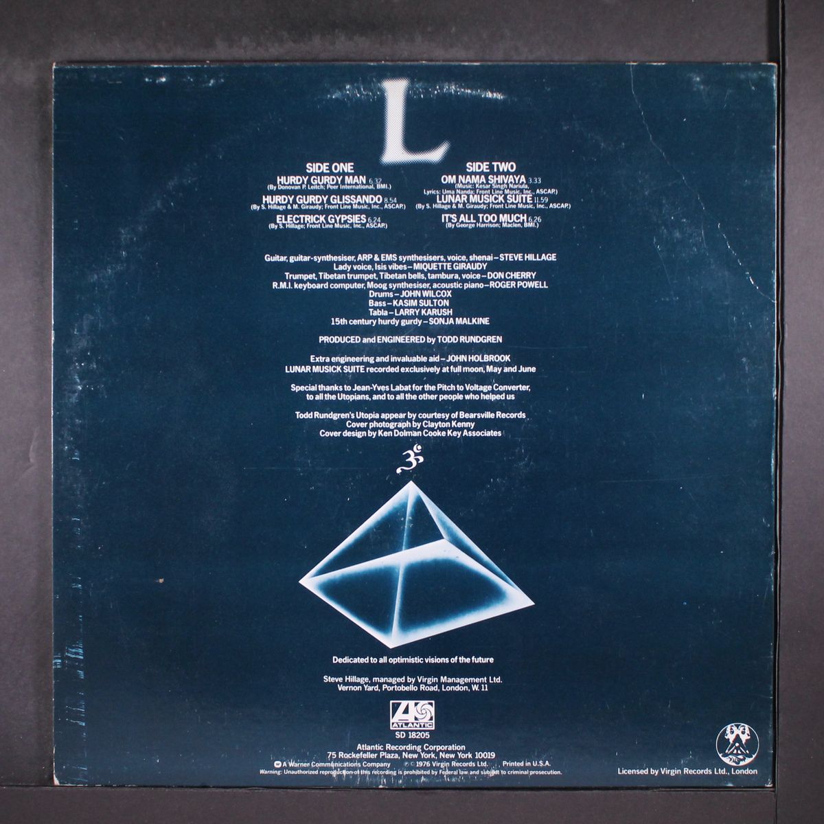 l by STEVE HILLAGE