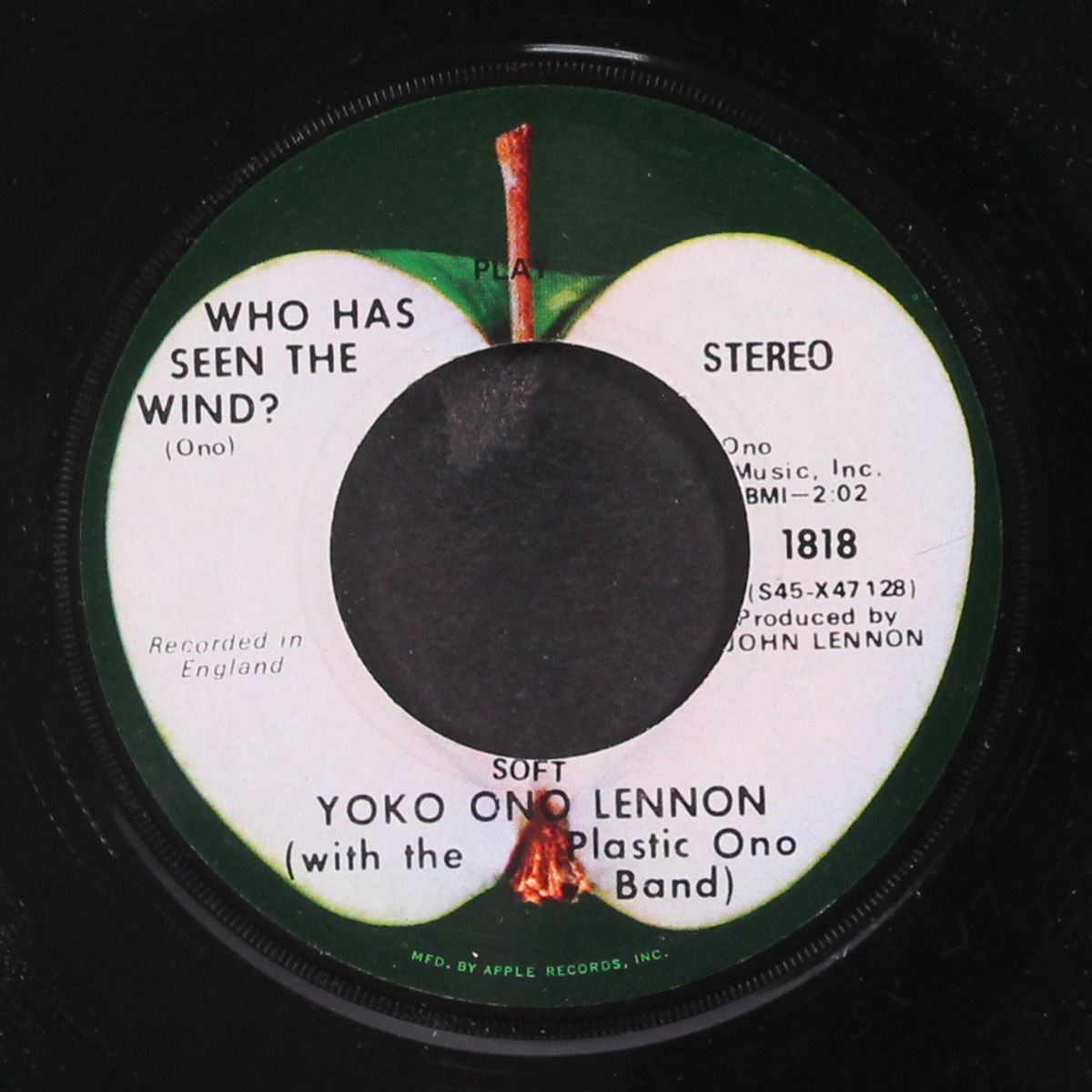 instant karma! / who has seen the wind by JOHN LENNON & YOKO ONO