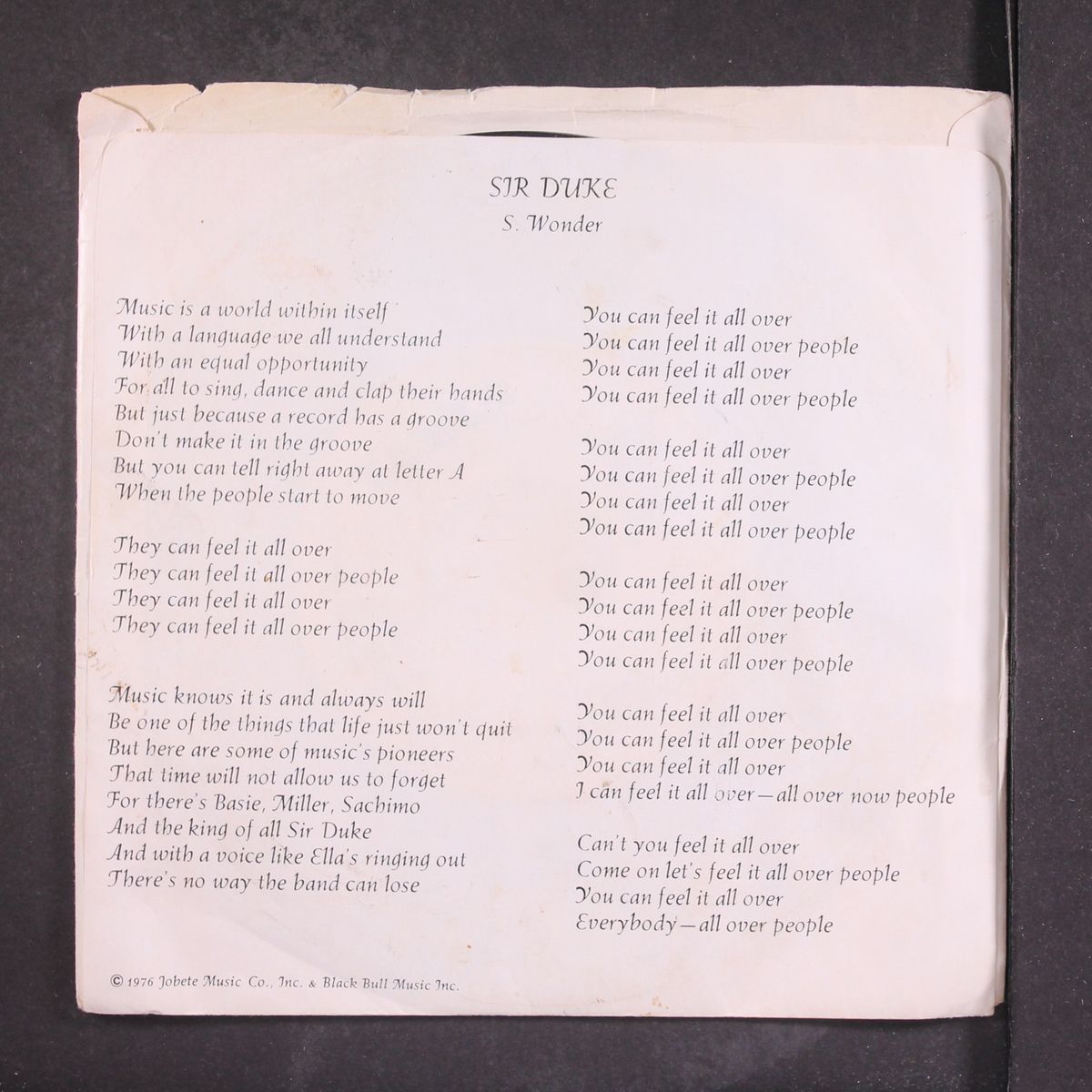 sir duke / mono by STEVIE WONDER