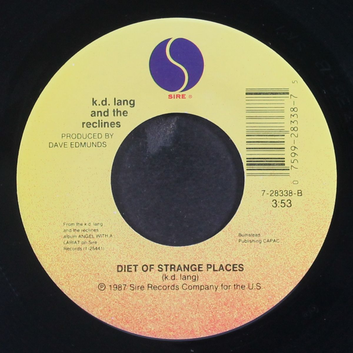 turn me around / diet of strange places by K.D. LANG