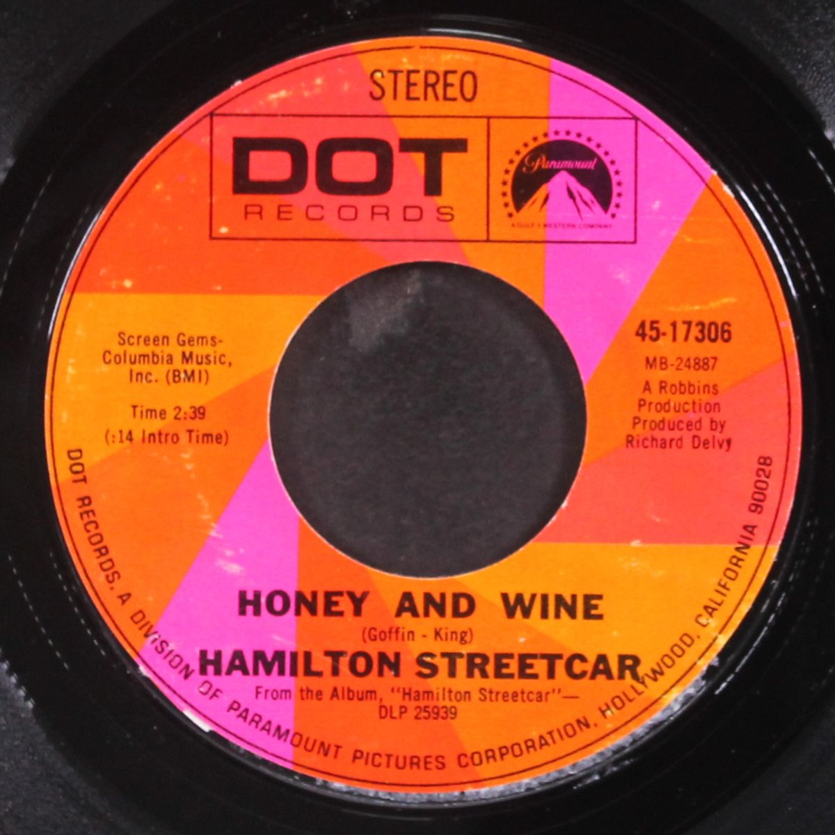 honey and wine / now i taste the tears by HAMILTON STREETCAR