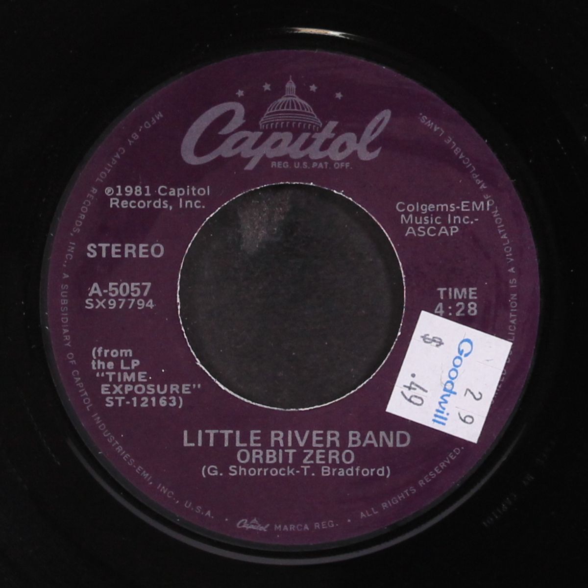 take it easy on me / orbit zero by LITTLE RIVER BAND