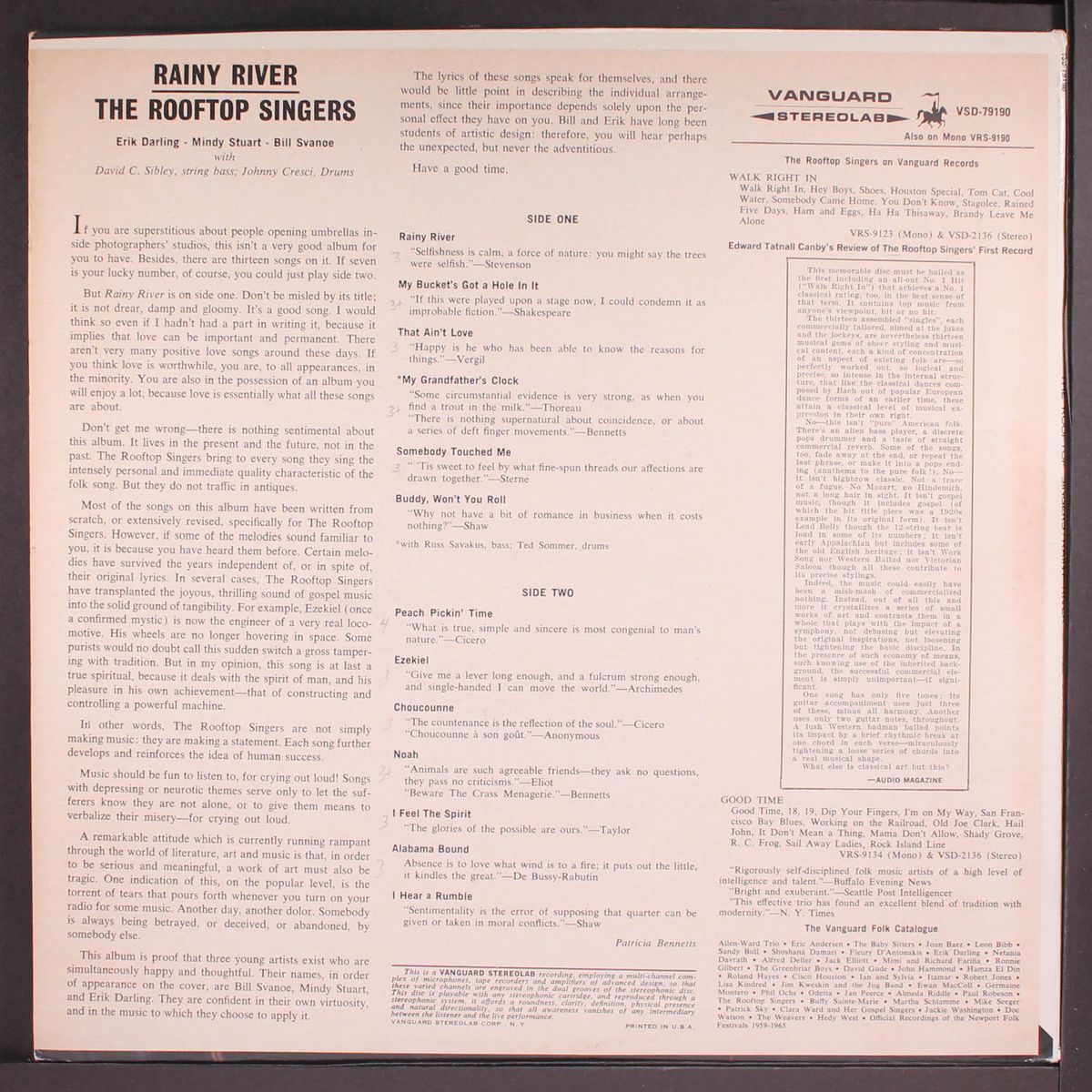 rainy river by ROOFTOP SINGERS