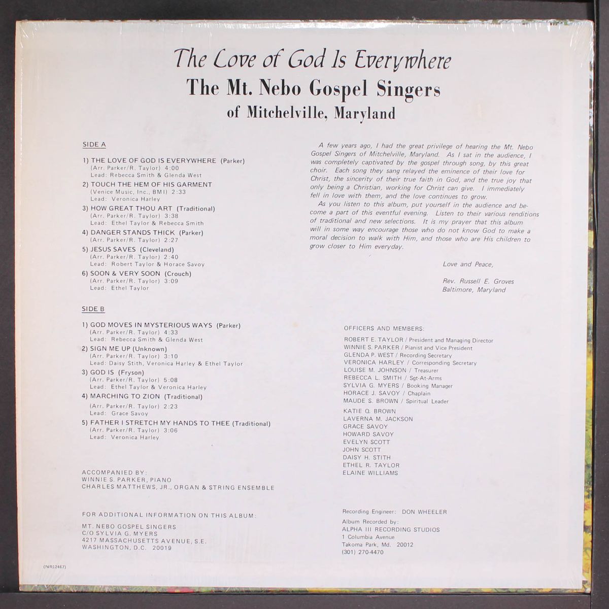 the love of god is everywhere by MT. NEBO GOSPEL SINGERS