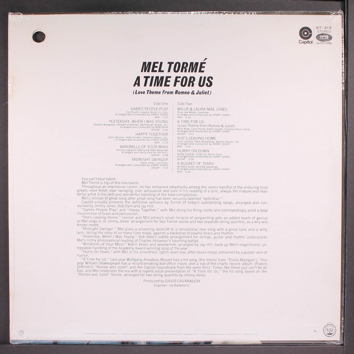 a time for us by MEL TORME