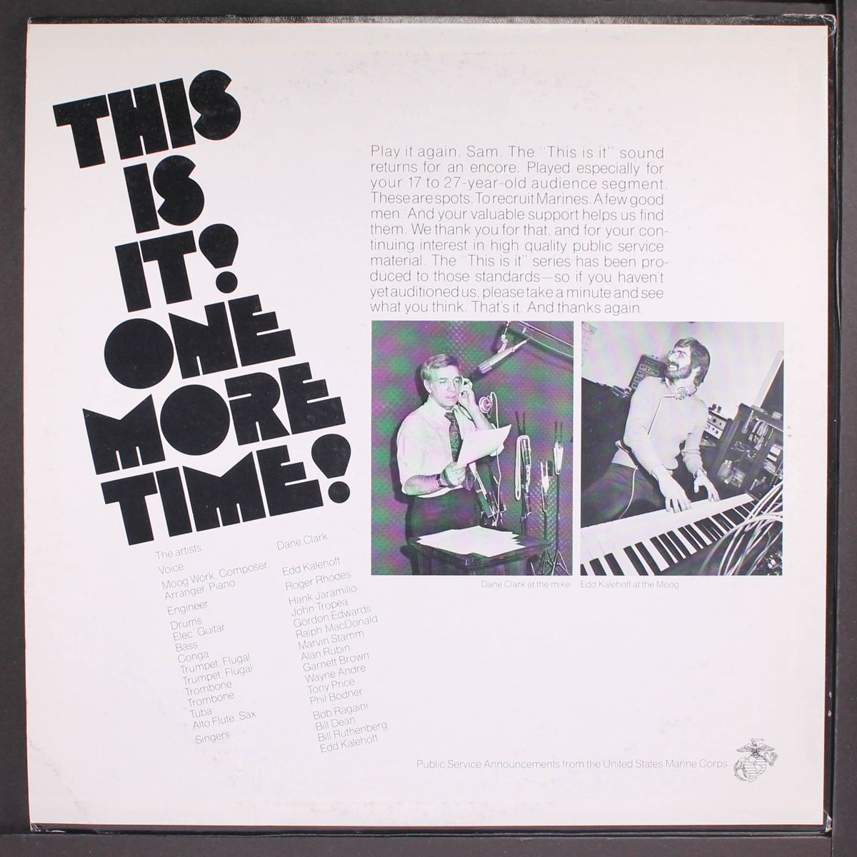 this is it! one more time! by DANE CLARK & EDD KALEHOFF