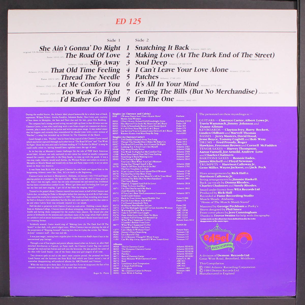 soul deep by CLARENCE CARTER