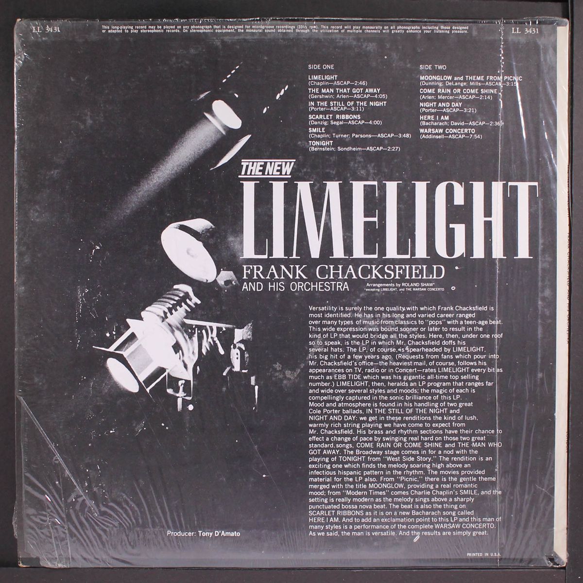 the new limelight by FRANK CHACKSFIELD