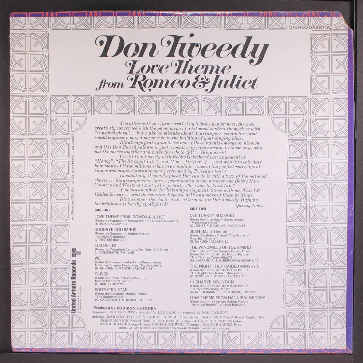 love theme from romeo & juliet by DON TWEEDY