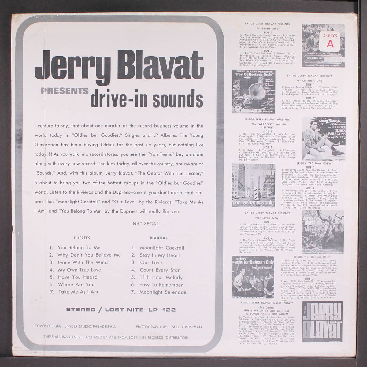 jerry blavat presents drive-in-sounds by VARIOUS