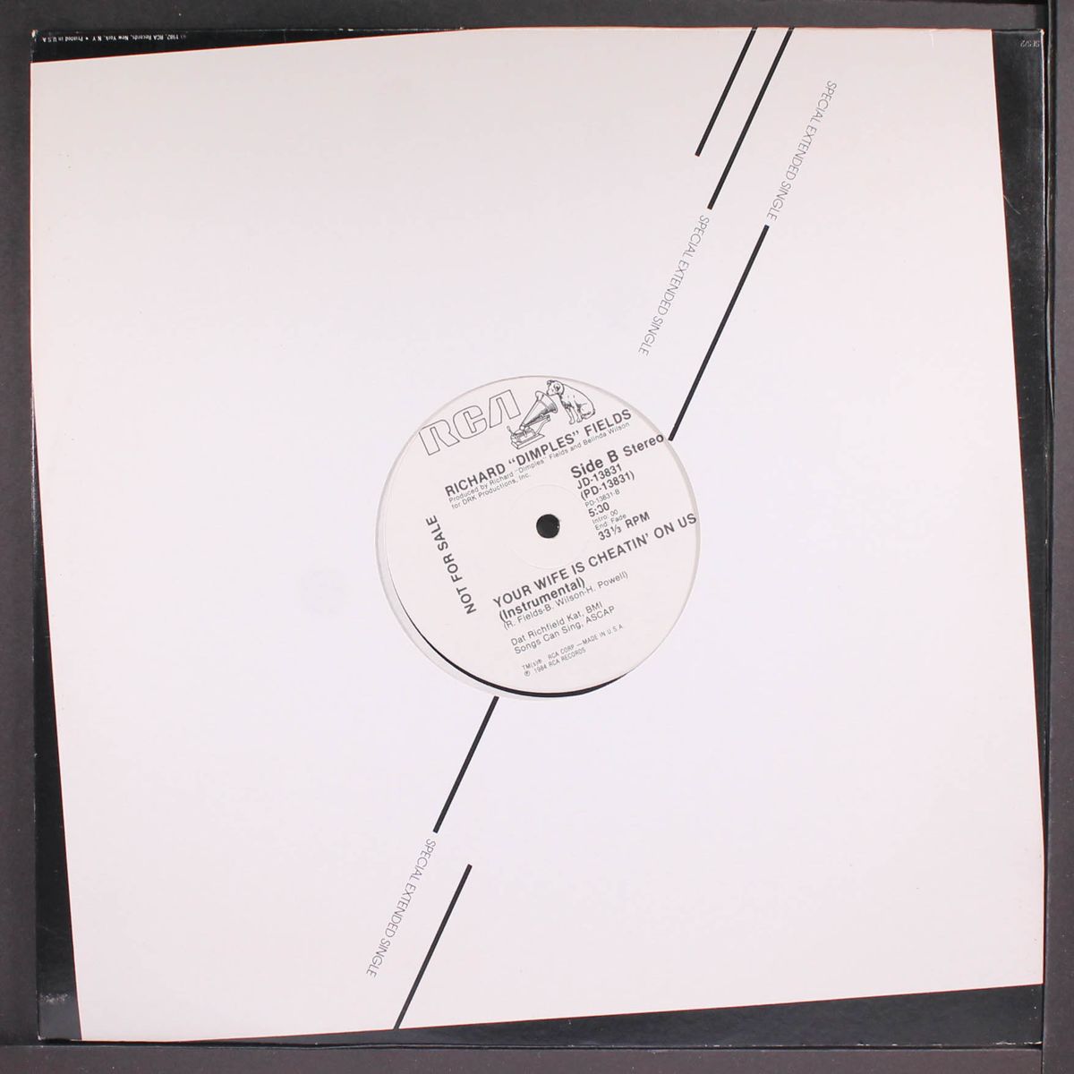 your wife is cheatin' on us / instro by RICHARD 'DIMPLES' FIELDS