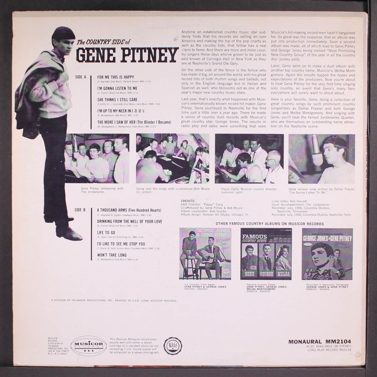 the country side of by GENE PITNEY