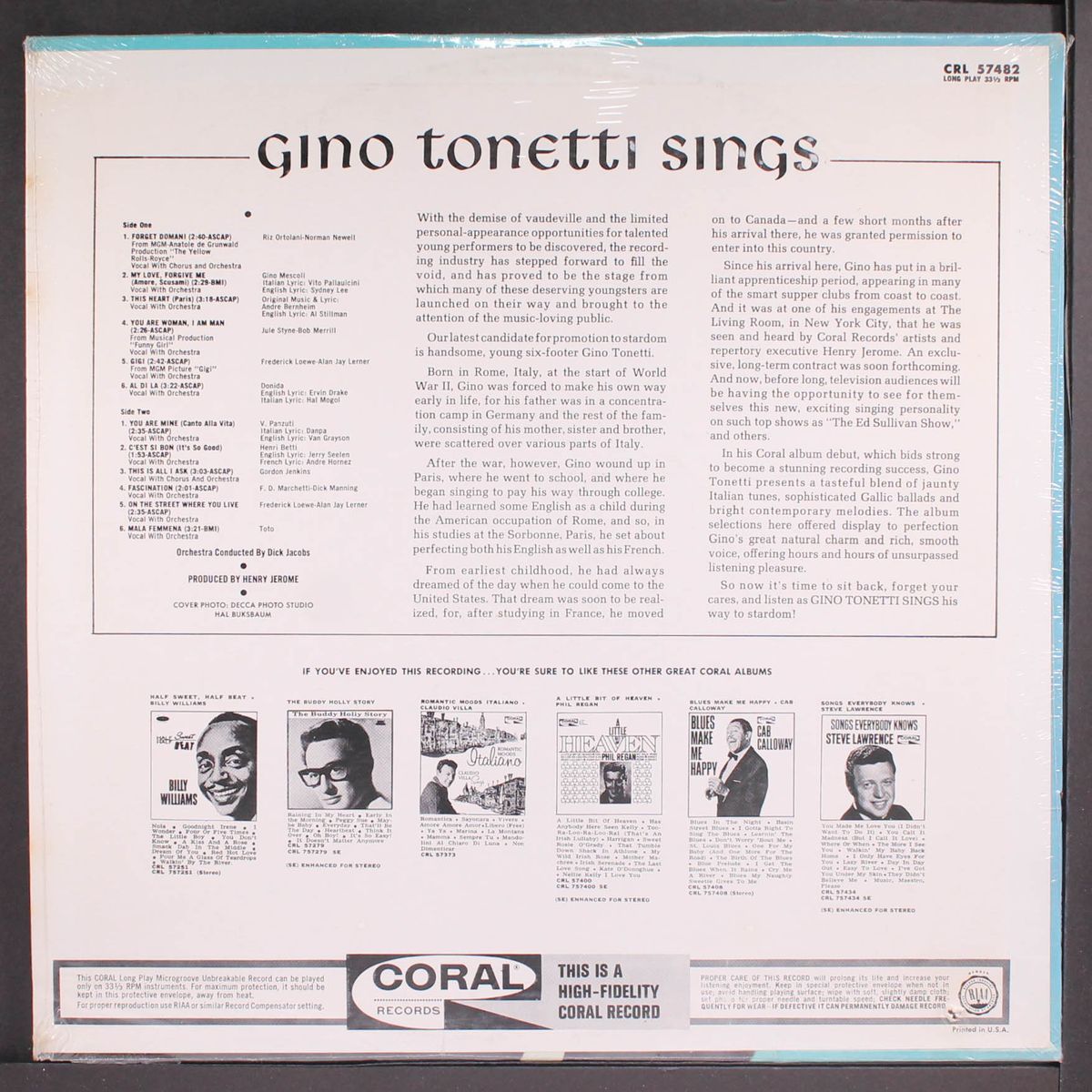 sings by GINO TONETTI