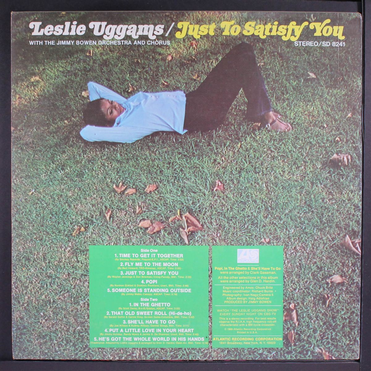 just to satisfy you by LESLIE UGGAMS